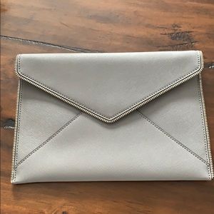 Rebecca Minkoff Leo Envelope Clutch Grey